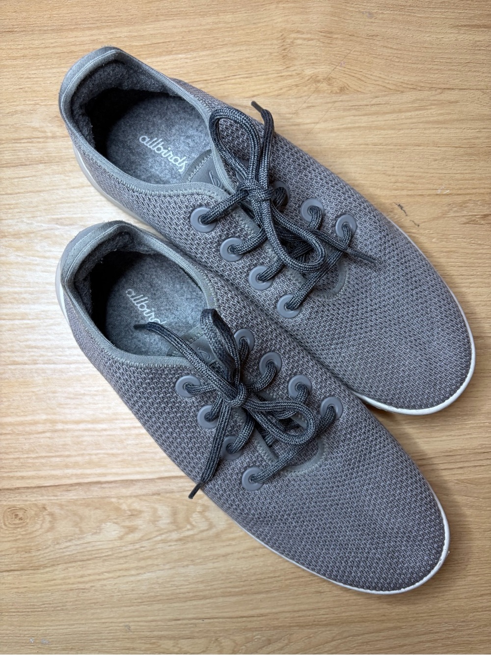 Allbirds Mens Tree Runners Grey Mesh Lace Up Walking Sneakers Size M11 TR